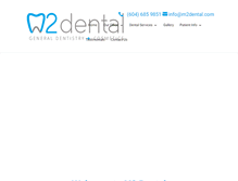 Tablet Screenshot of m2dental.com